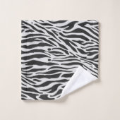 Gepersonaliseerde Zebra Girl Boss Luxury Bad Handdoek (Wasdoekje)