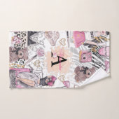 Gepersonaliseerde Zebra Girl Boss Luxury Bad Handdoek (Handdoek)