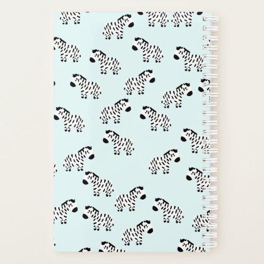 Gepersonaliseerde Zebra Planner (Achterkant)