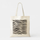 Gepersonaliseerde Zebra Stripe Print Canvas tas (Achterkant)