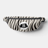 Gepersonaliseerde Zebra Stripe Print Fanny Pack Heuptasje (Liggend)
