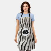 Gepersonaliseerde Zebra Stripe Schort (Gedragen)
