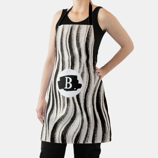 Gepersonaliseerde Zebra Stripe Schort (Insitu)