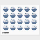 Gepersonaliseerde Zee Life Round Stickers (Vel)