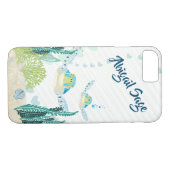 Gepersonaliseerde Zee Schildpadden en Harten Ocean Case-Mate iPhone Case (Achterkant (Horizontaal))