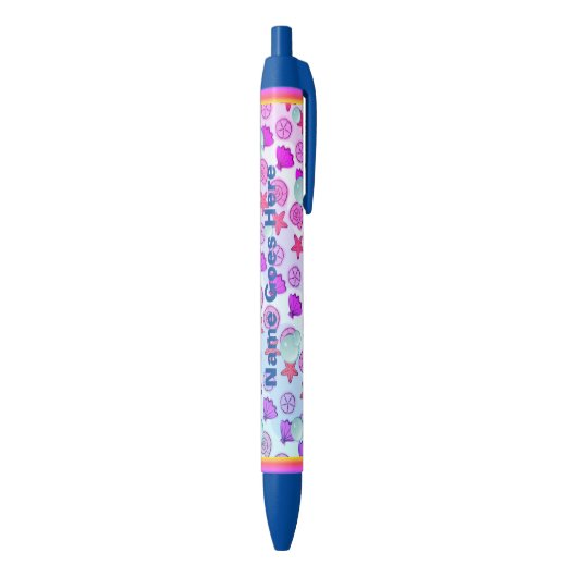 Gepersonaliseerde Zeeen omhulsel en Bubble Pen (Achterkant (Verticaal))