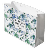 Gepersonaliseerde Zeeen schildpadden Groot Cadeauzakje (Achterkant Gekanteld)