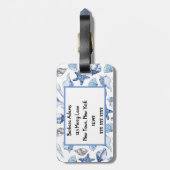 Gepersonaliseerde Zeeleven Bagage Bagagelabel (Achterkant verticaal)