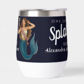 Gepersonaliseerde zeemeermin Bachelorette wijnglas (Links)