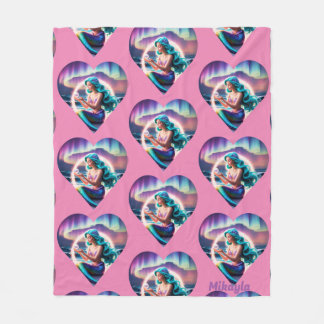 Gepersonaliseerde Zeemeermin Fleece Deken