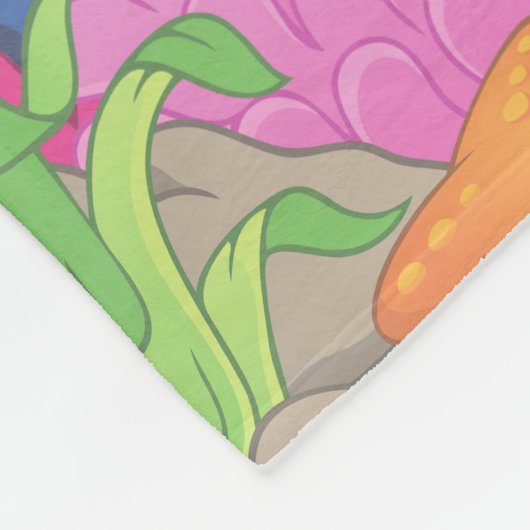 Gepersonaliseerde Zeemeermin Fleece Deken (Hoek)