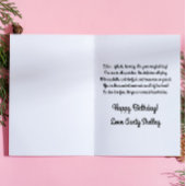 Gepersonaliseerde zeemeermin Happy Birthday Kaart