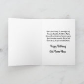 Gepersonaliseerde zeemeermin Happy Birthday Kaart (Binnen)