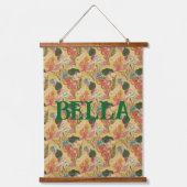 Gepersonaliseerde Zeemeermin Kwekerij Muur Hangen Hangend Wandkleed (Voorkant)