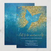 Gepersonaliseerde Zeemeermin met respect voor Birt Kaart (Voorkant / Achterkant)