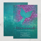 Gepersonaliseerde Zeemeermin met respect voor Birt Kaart (Voorkant / Achterkant)