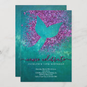 Gepersonaliseerde Zeemeermin met respect voor Birt Kaart (Voorkant / Achterkant)