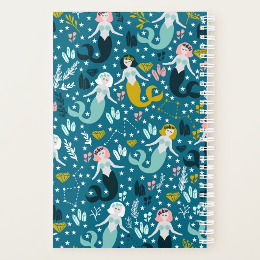 Gepersonaliseerde Zeemeermin Planner (Achterkant)