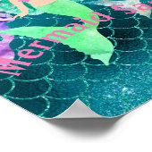 Gepersonaliseerde Zeemeermin Poster (Hoek)