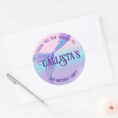Gepersonaliseerde zeemeermin staart Stickers (Envelop)