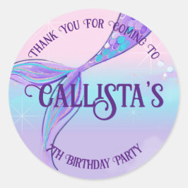 Gepersonaliseerde zeemeermin staart Stickers