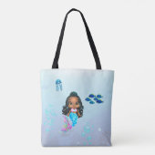 Gepersonaliseerde Zeemeermin Tote Bag (Achterkant)