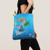 Gepersonaliseerde Zeemeermin Tote Bag (Dichtbij)