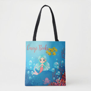 Gepersonaliseerde Zeemeermin Tote Bag