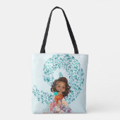 Gepersonaliseerde Zeemeermin Tote Bag (Achterkant)