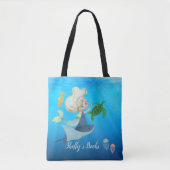 Gepersonaliseerde Zeemeermin Tote Bag (Voorkant)