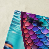 Gepersonaliseerde zeemeerminstaart strandlaken (In situ)