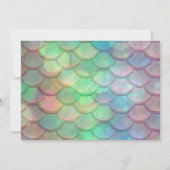 Gepersonaliseerde zeemeerminverjaardag kaart (Achterkant)