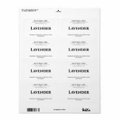 Gepersonaliseerde zeeplabel witte achtergrond Stic Etiket (Full Sheet)