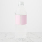 Gepersonaliseerde zeer chique roze meisje baby sho waterfles etiket (Achterkant)