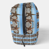 Gepersonaliseerde zeesterren op het strand toilettasje (Rechts)