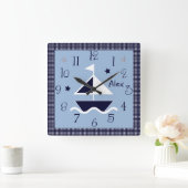 Gepersonaliseerde ZeevaartZeilboot & de Leuke Klok (Huis)