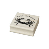 Gepersonaliseerde zeevruchten Krab Rubberstempel (Stempel)