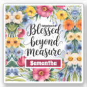 Gepersonaliseerde zegeningen voorbij maat Christel Sticker (Voorkant)