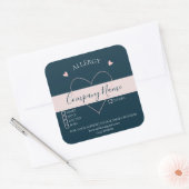 Gepersonaliseerde zelfgemaakte allergie-etiket vierkante sticker (Envelop)