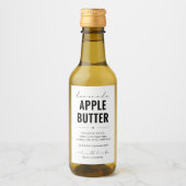 Gepersonaliseerde zelfgemaakte Apple Butter Label Wijn Etiket (Voorkant)