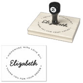 Gepersonaliseerde Zelfgemaakte Bedankt voor uw bes Rubberstempel (Gestempeld)