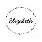Gepersonaliseerde Zelfgemaakte Bedankt voor uw bes Rubberstempel (Afrduk)