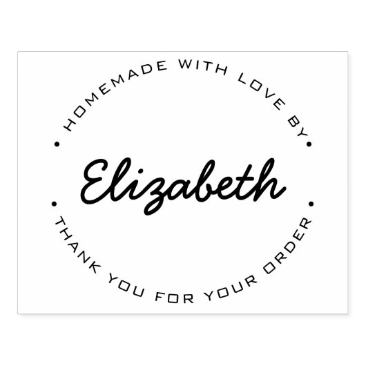 Gepersonaliseerde Zelfgemaakte Bedankt voor uw bes Rubberstempel (Afrduk)