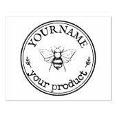 Gepersonaliseerde Zelfgemaakte Bee Logo Custom Rubberstempel (Afrduk)