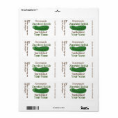 Gepersonaliseerde zelfgemaakte courgette Relish of Etiket (Full Sheet)