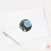 Gepersonaliseerde zelfgemaakte druivenjam / gelei ronde sticker (Envelop)