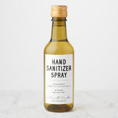 Gepersonaliseerde zelfgemaakte hand ontsmettingsmi wijn etiket (Voorkant)