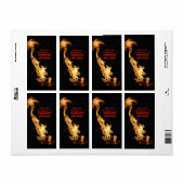 Gepersonaliseerde Zelfgemaakte Hete Saus Labels Vu (Full Sheet)