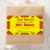 Gepersonaliseerde Zelfgemaakte Hot Sauce Labels In (Insitu)