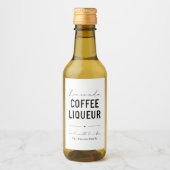Gepersonaliseerde zelfgemaakte koffie likeur label wijn etiket (Voorkant)